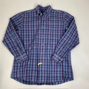 Pendleton Broadway Cloth Wrinkle Resistant Plaid Button Up‎ Shirt M